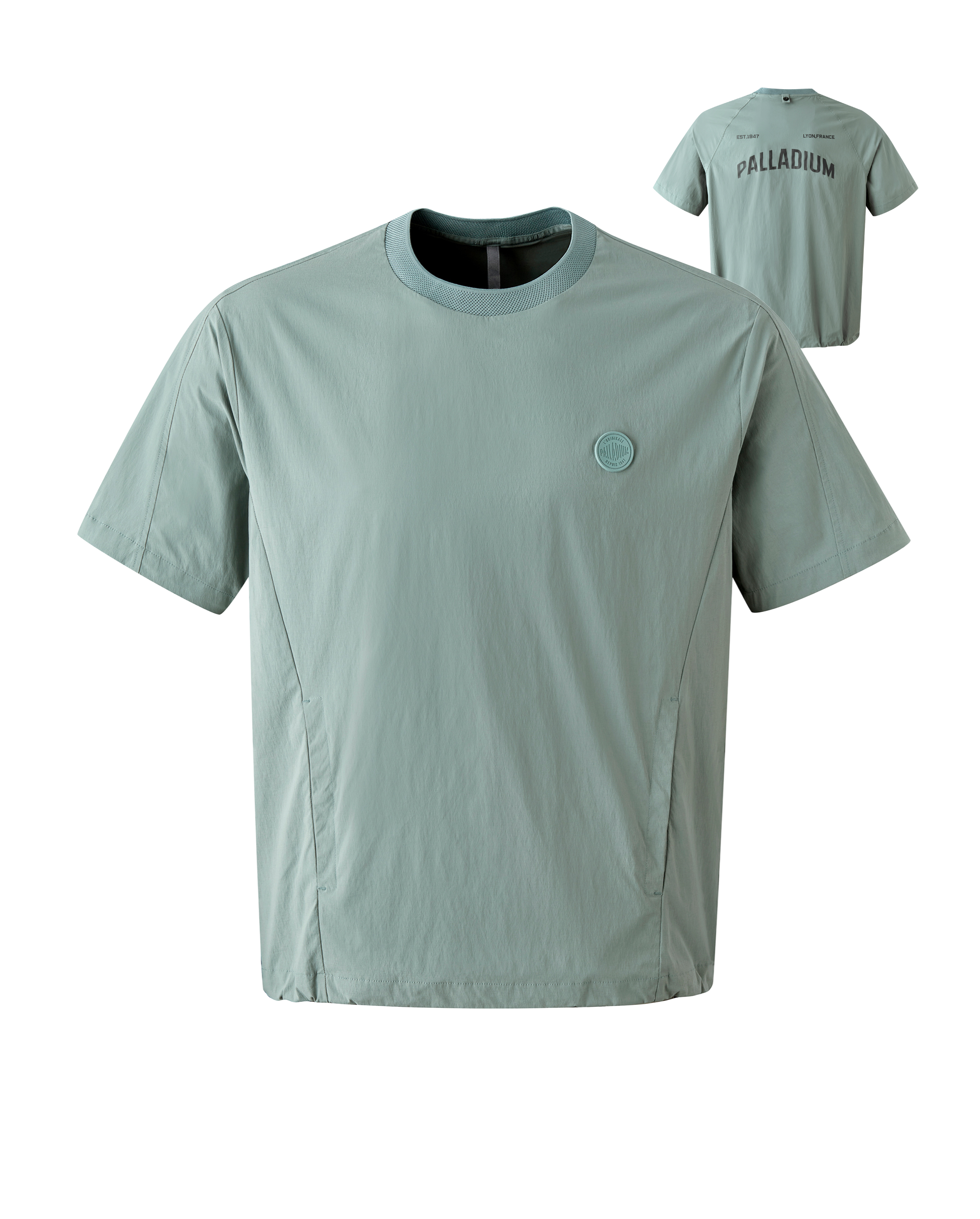 1011730-315 | MEN'S PALLADIUM LOGO SHORT SLEEVES T-SHIRT | SAGE GREEN