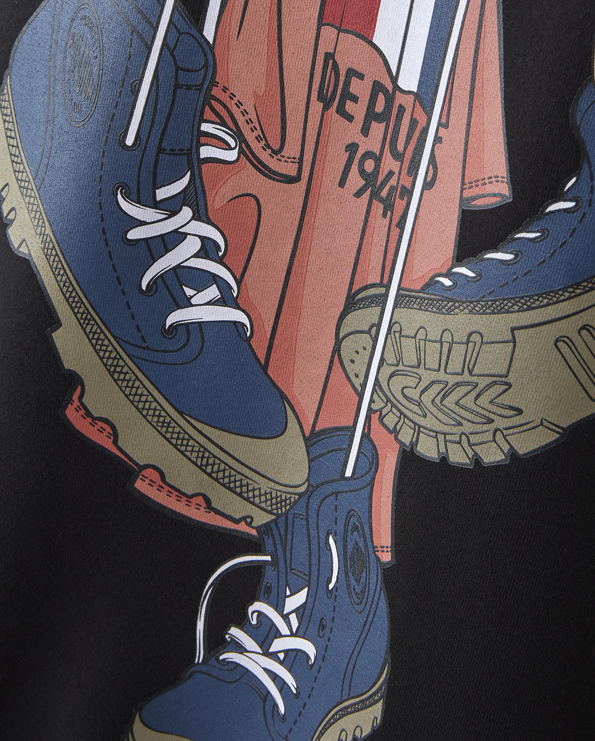 1011733-008 | MEN'S VINTAGE PALLADIUM LOGO HOODIE | BLACK