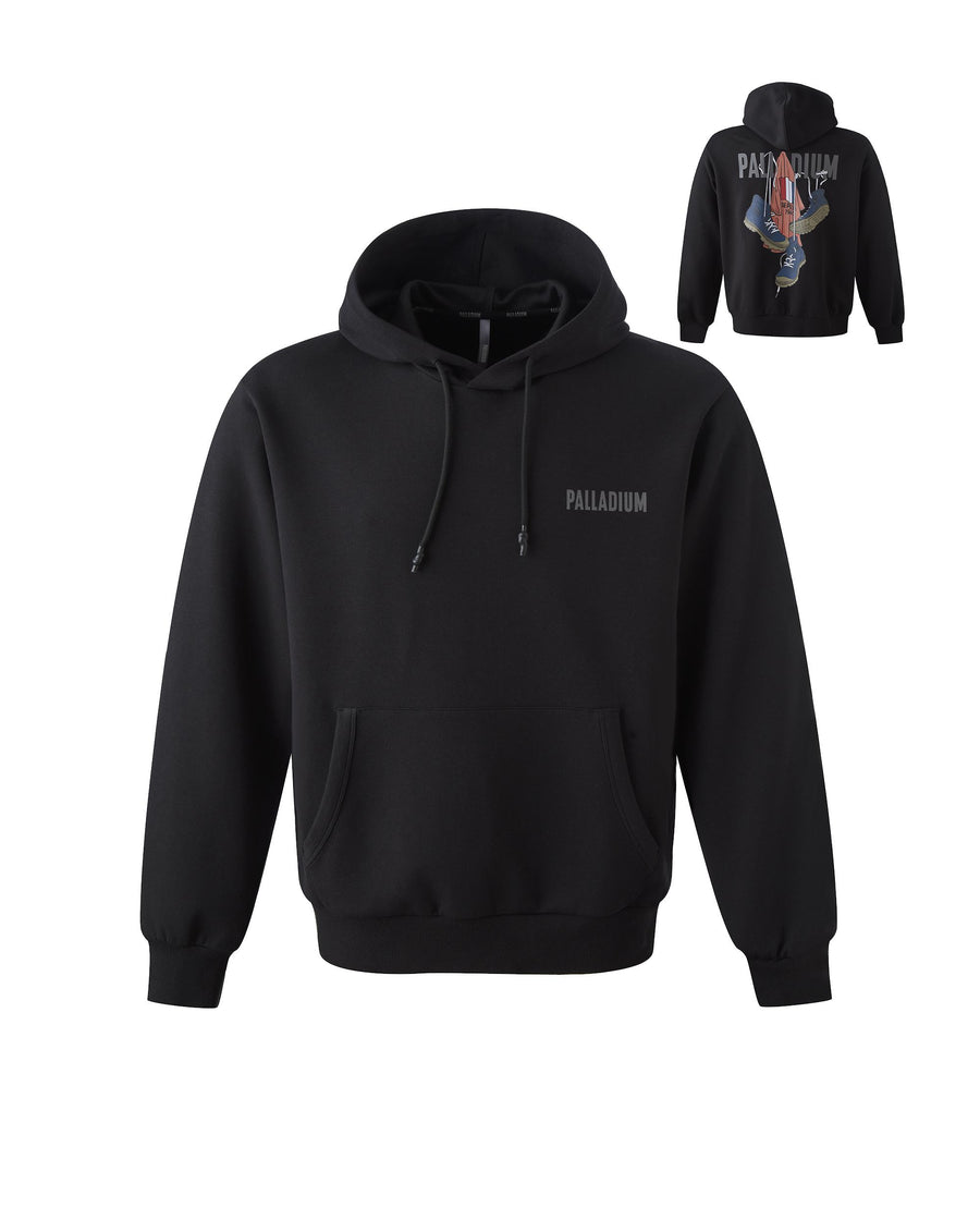 1011733-008 | MEN'S VINTAGE PALLADIUM LOGO HOODIE | BLACK