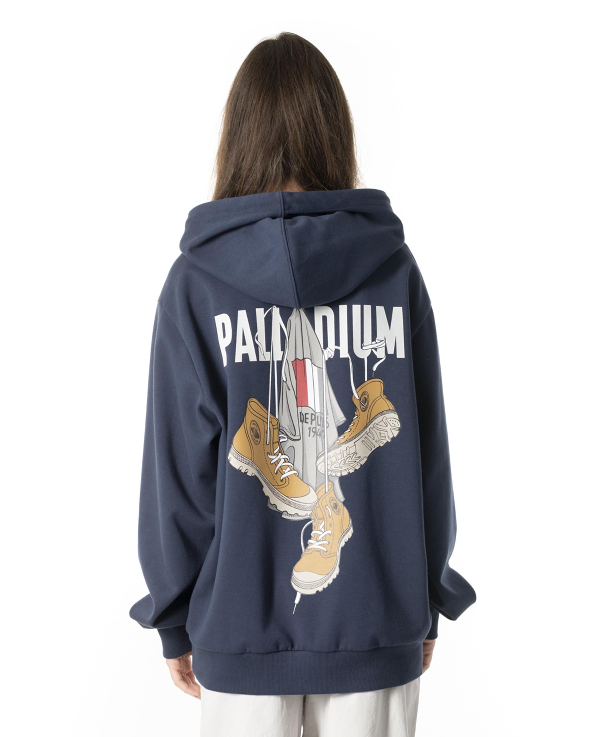 1011733-480 | MEN'S VINTAGE PALLADIUM LOGO HOODIE | OMBRE BLUE