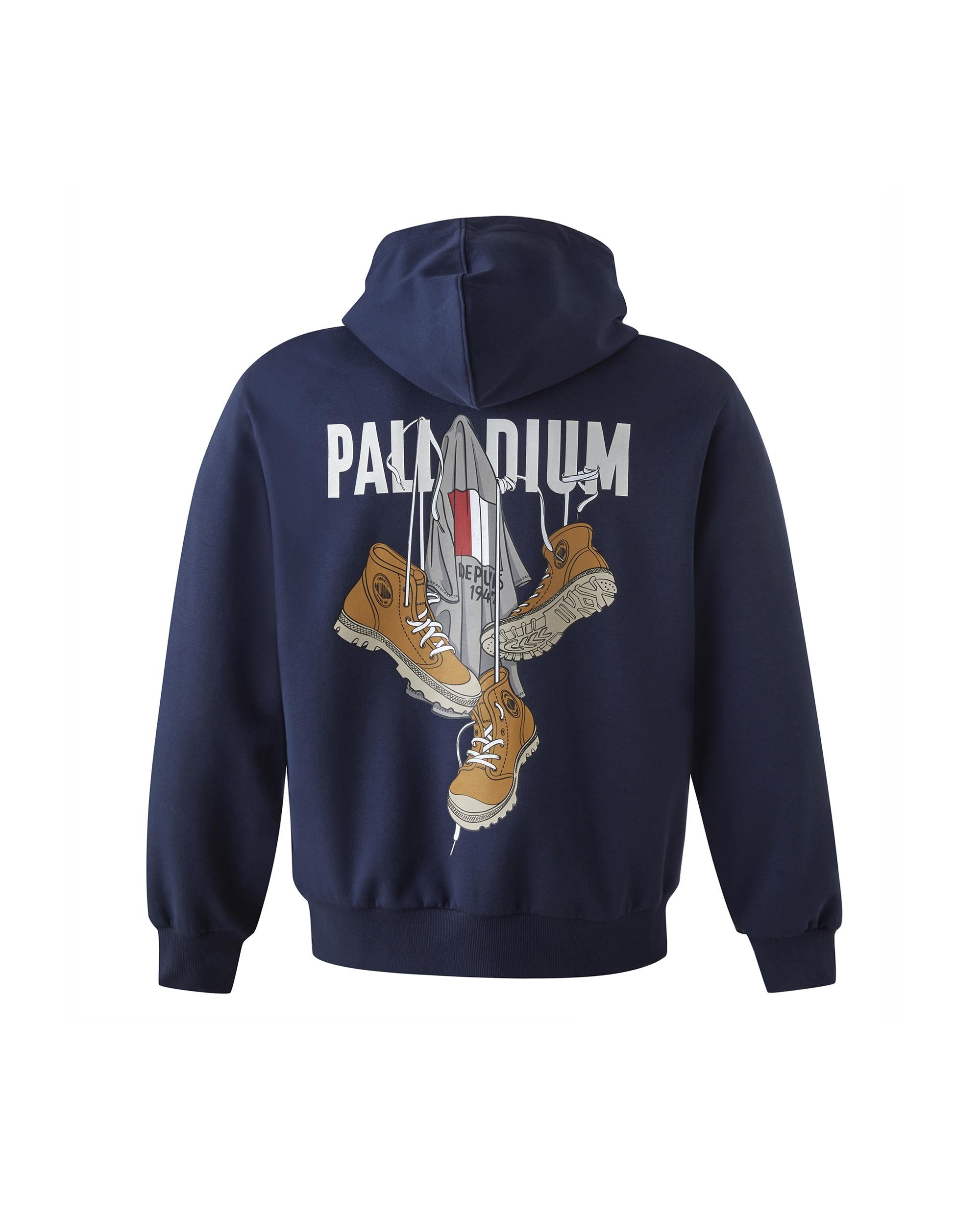 1011733-480 | MEN'S VINTAGE PALLADIUM LOGO HOODIE | OMBRE BLUE