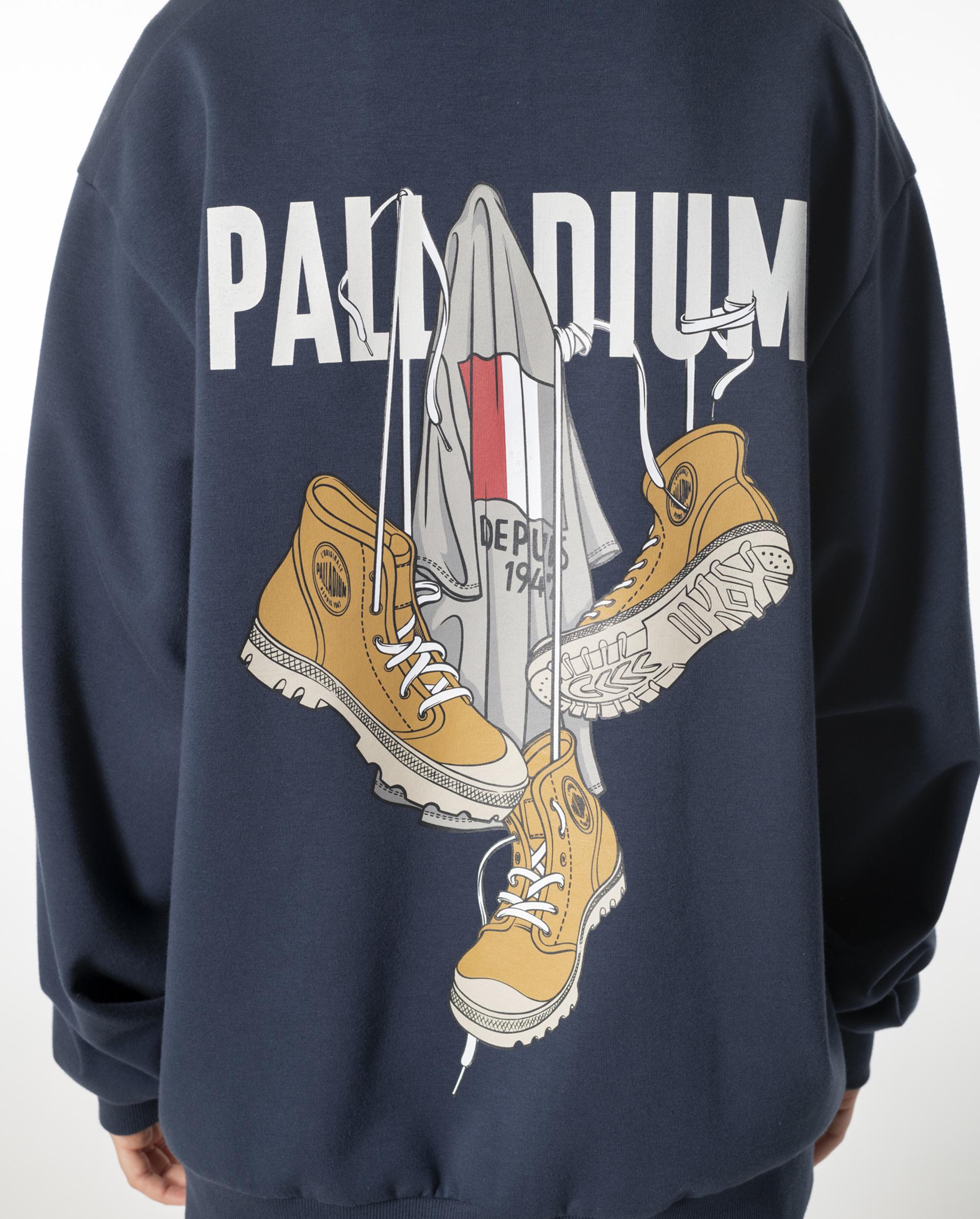 1011733-480 | MEN'S VINTAGE PALLADIUM LOGO HOODIE | OMBRE BLUE