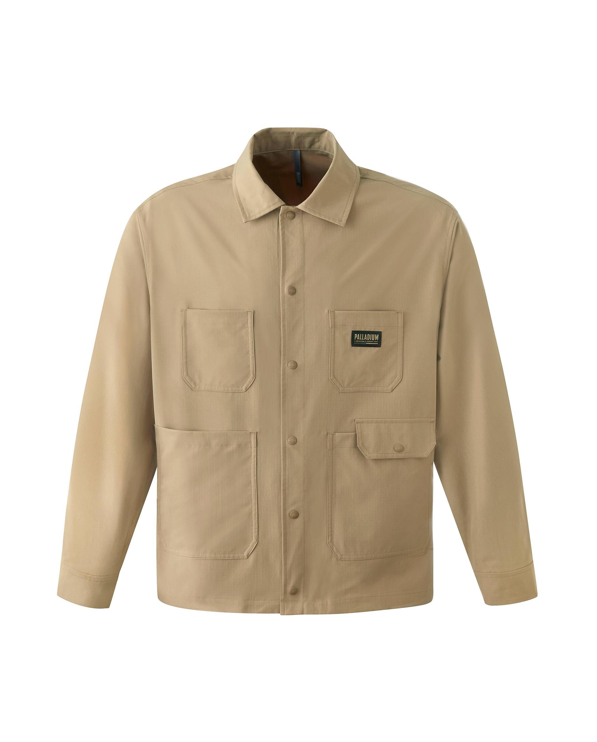 1011734-297 | MEN'S PALLADIUM LOGO WATER REPELLENT CARGO JACKET | HERITAGE CAMEL