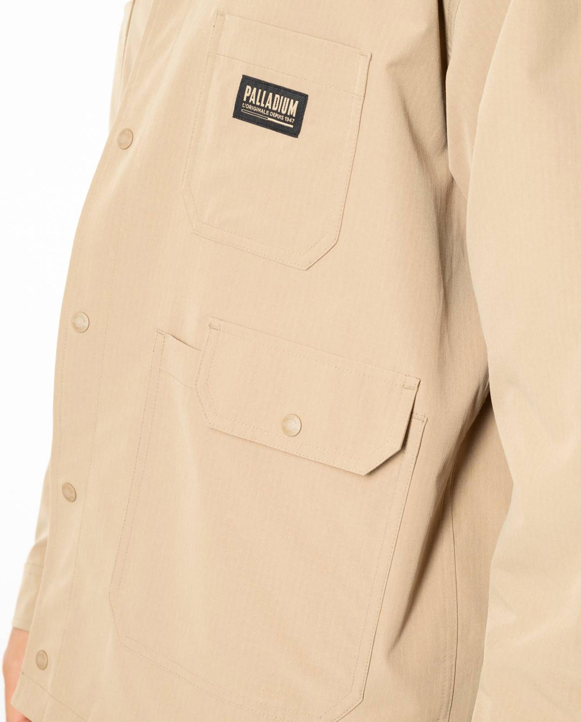 1011734-297 | MEN'S PALLADIUM LOGO WATER REPELLENT CARGO JACKET | HERITAGE CAMEL