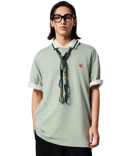 1011785-376 | MEN'S CAPYBARA LOGO LOOSE FIT COTTON T-SHIRT | JADEITE