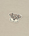 1011787-031 | MEN'S SCHNAUZER LOGO LOOSE FIT COTTON T-SHIRT | FLINT GRAY
