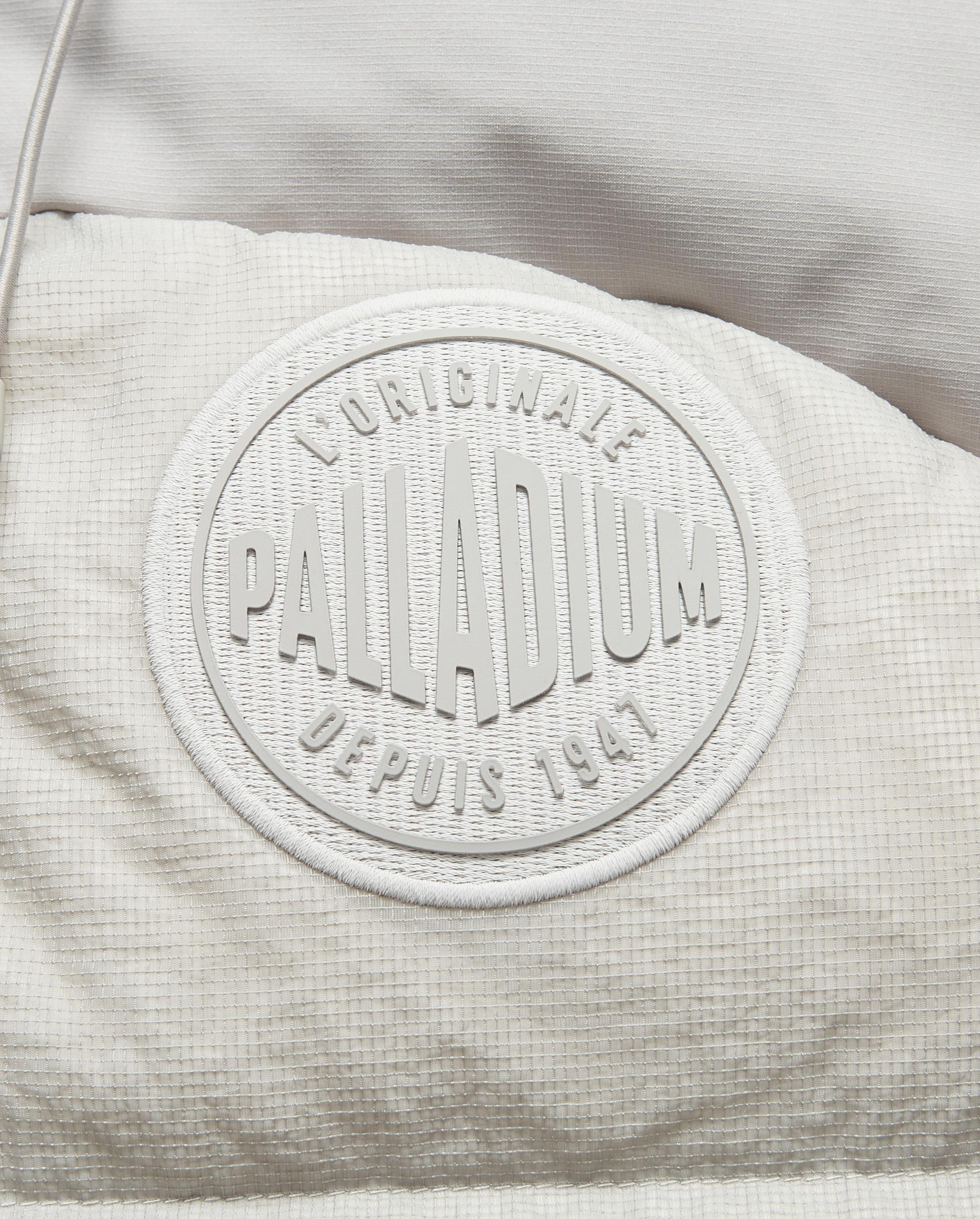 1011815-075 | MEN'S PALLADIUM LOGO HOODED DOWN JACKET | GHOST GRAY