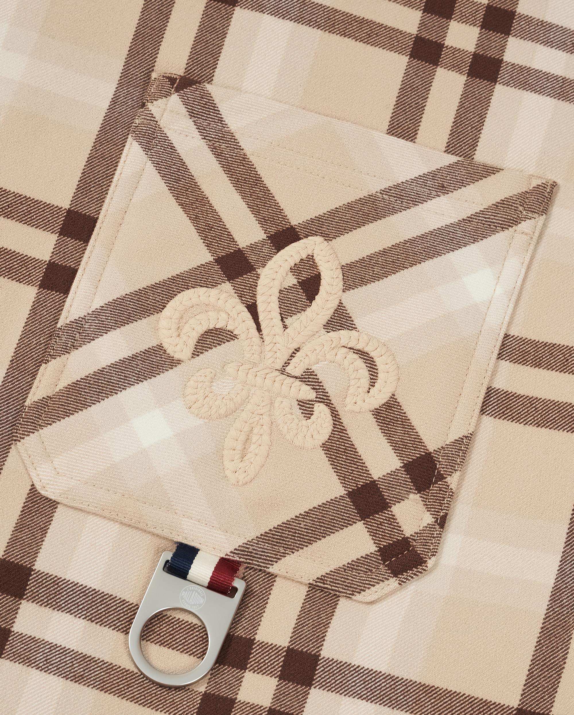 1011823-160 | MEN'S IRIS LOGO CHECKED POCKET JACKET | LTH CO PLAID