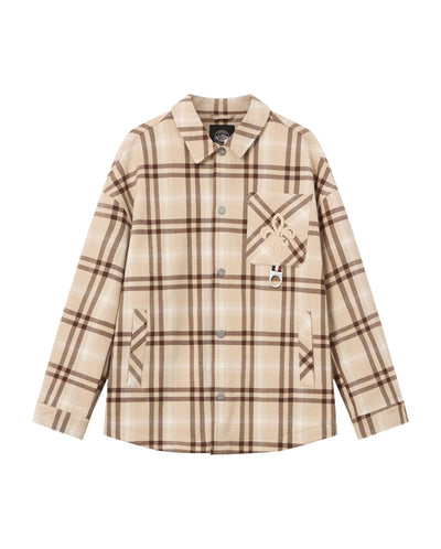 1011823-160 | MEN'S IRIS LOGO CHECKED POCKET JACKET