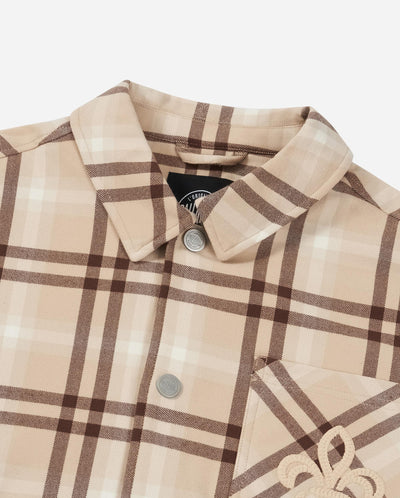 1011823-160 | MEN'S IRIS LOGO CHECKED POCKET JACKET