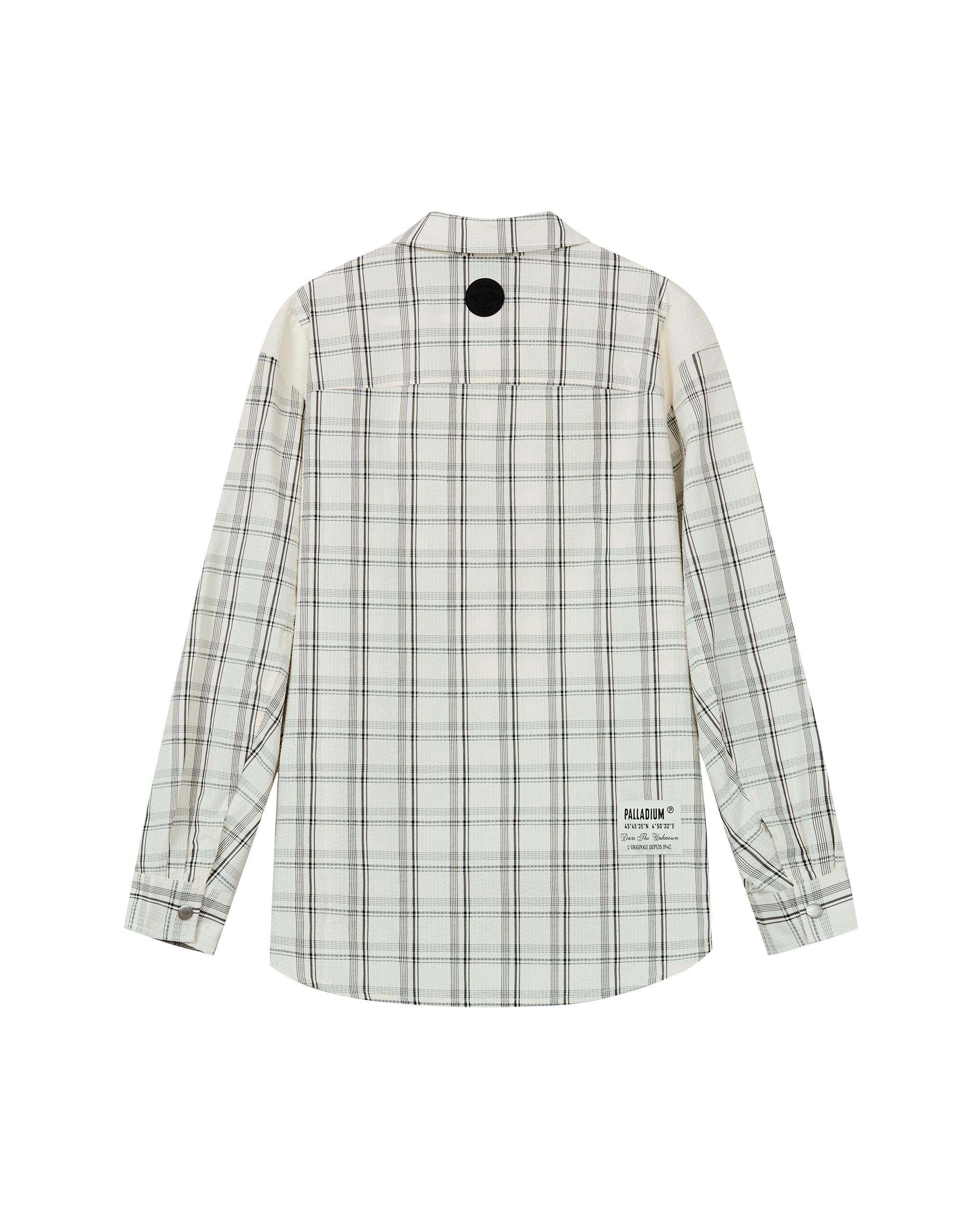 1011833-823 | MEN'S PALLADIUM LOGO OVERSIZE CHECKED SHIRT | BLACK LATTICE