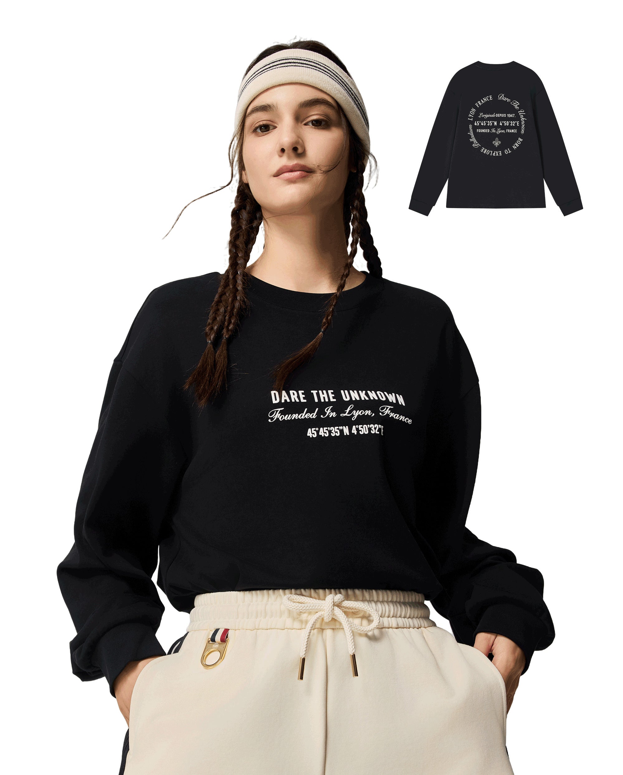 1011839-032 | MEN'S THEME PRINTED LOOSE FIT LONG SLEEVES T-SHIRT | TAP SHOE