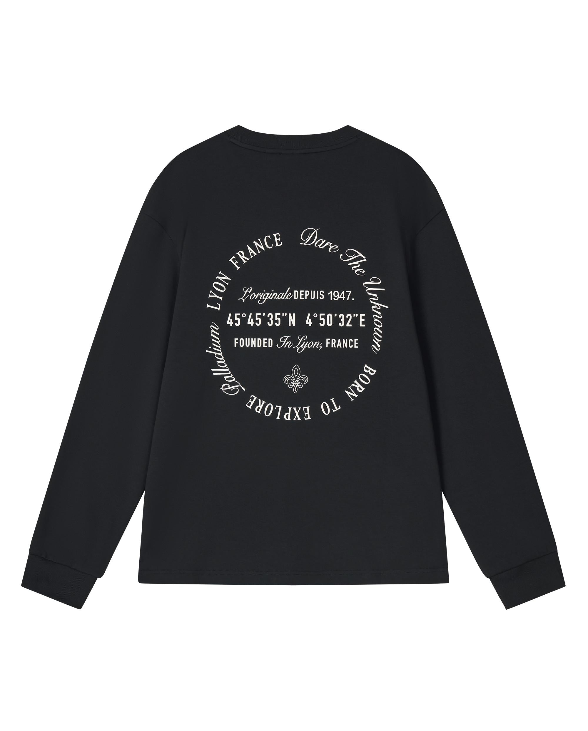 1011839-032 | MEN'S THEME PRINTED LOOSE FIT LONG SLEEVES T-SHIRT | TAP SHOE