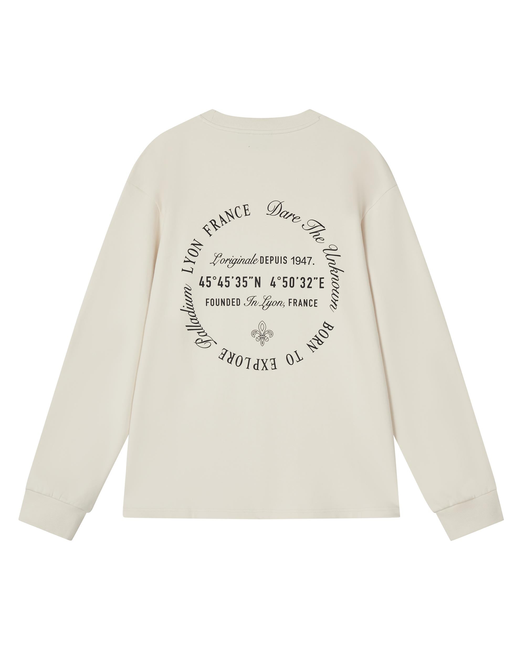 1011839-244 | MEN'S THEME PRINTED LOOSE FIT LONG SLEEVES T-SHIRT | WHITECAP GRAY