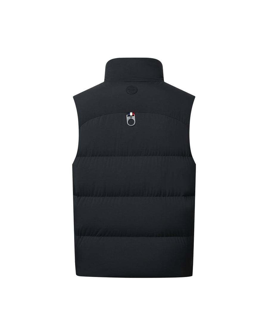 1011842-032 | MEN'S EMBROIDERED IRIS LOGO DOWN VEST JACKET | TAP SHOE