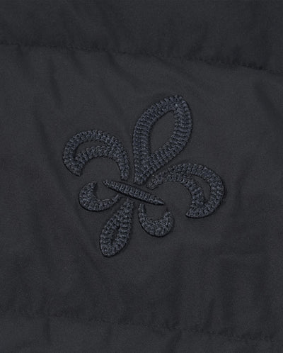 1011842-032 | MEN'S EMBROIDERED IRIS LOGO DOWN VEST JACKET | TAP SHOE