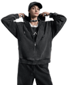 1011843-032 | MEN'S IRIS LOGO LOOSE FIT WASHED COTTON JACKET