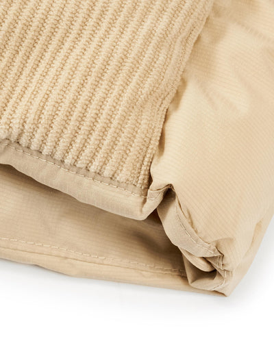 1011848-158 | MEN'S PALLADIUM LOGO CORDUROY HOODED DOWN JACKET | MILK TEA