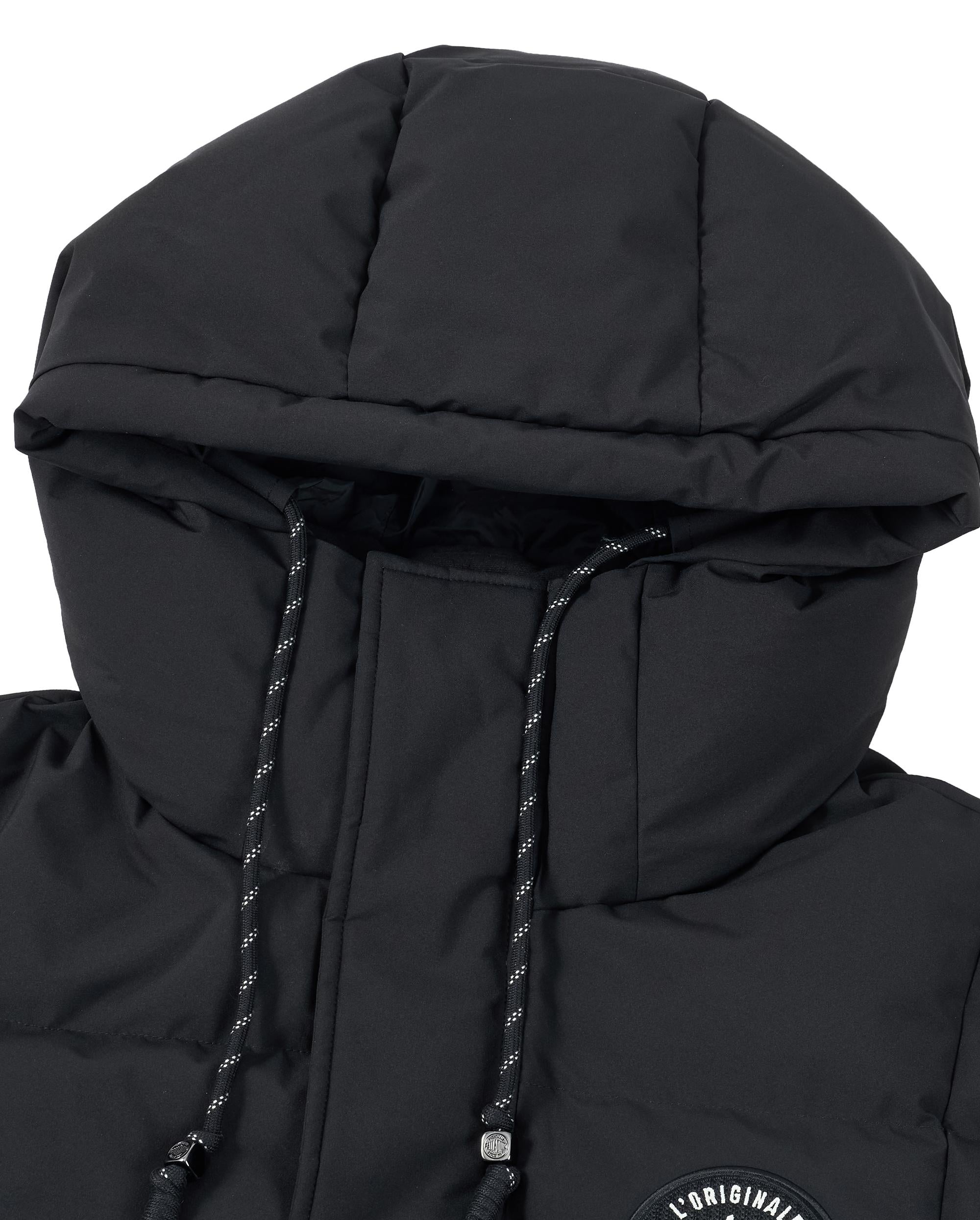 1011850-032 | MEN'S PALLADIUM LOGO LONG-CUT HOODED DOWN JACKET | TAP SHOE