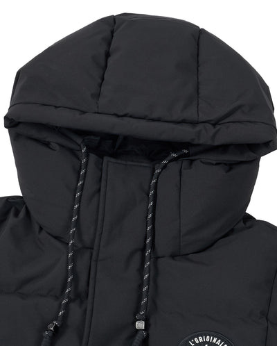 1011850-032 | MEN'S PALLADIUM LOGO LONG-CUT HOODED DOWN JACKET | TAP SHOE
