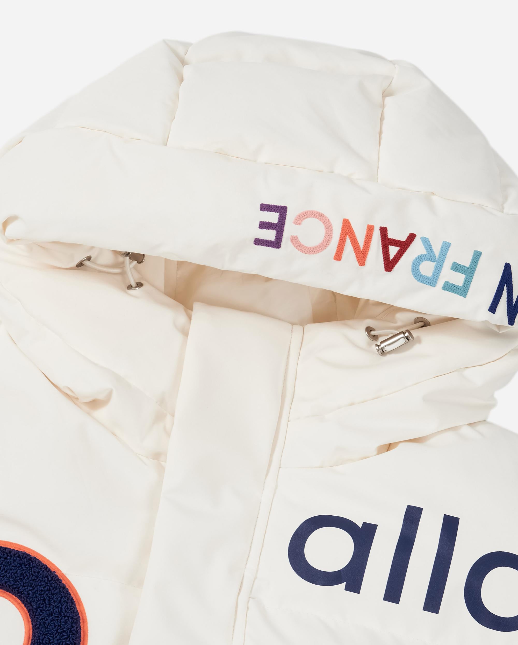 1011852-262 | MEN'S PALLADIUM LOGO HOODED DOWN JACKET | MARSHMALLOW