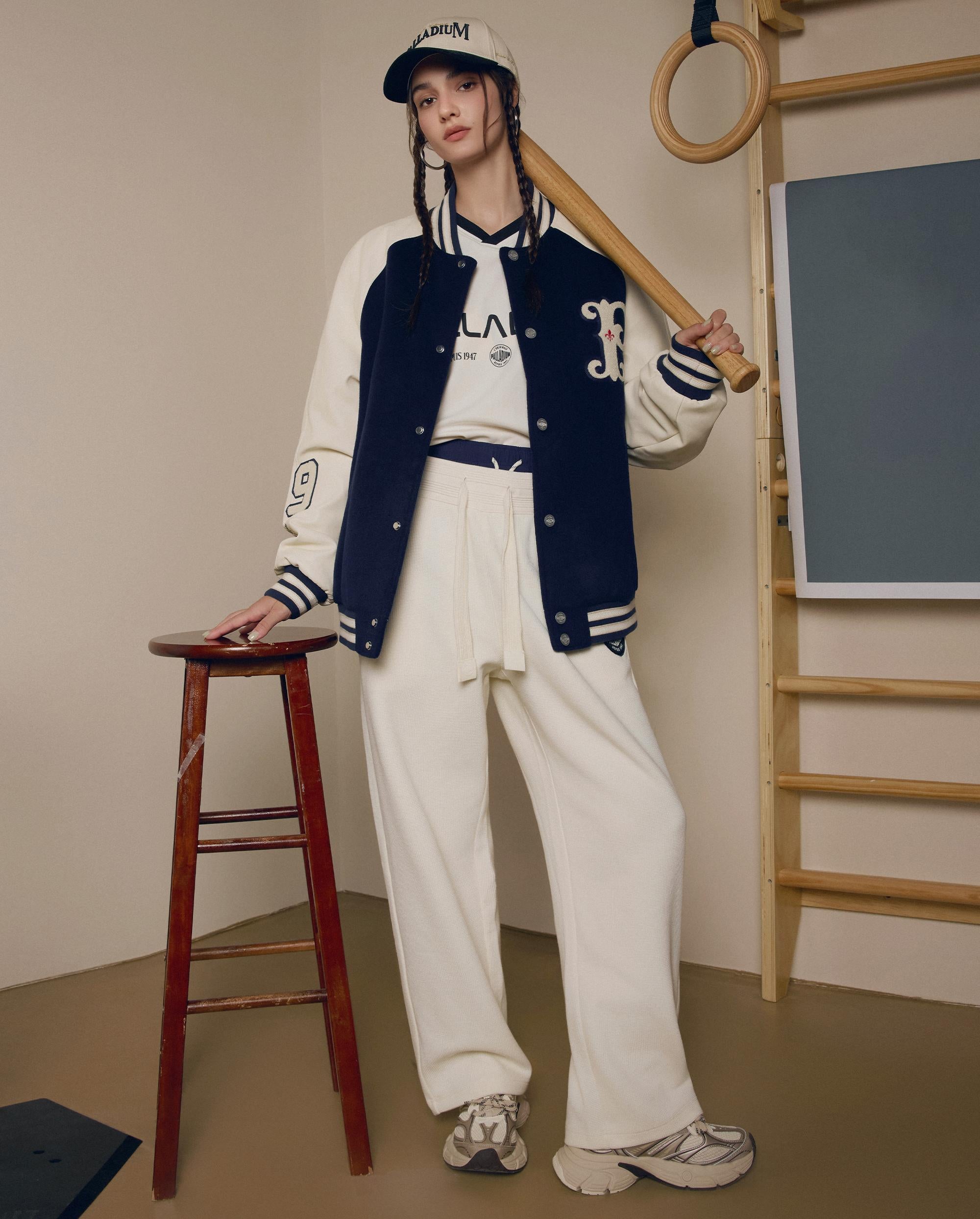 1011865-403 | MEN'S LOGO OVERSIZE WOOL-BLEND COLOR BLOCKS JACKET | TOTAL ECLIPSE