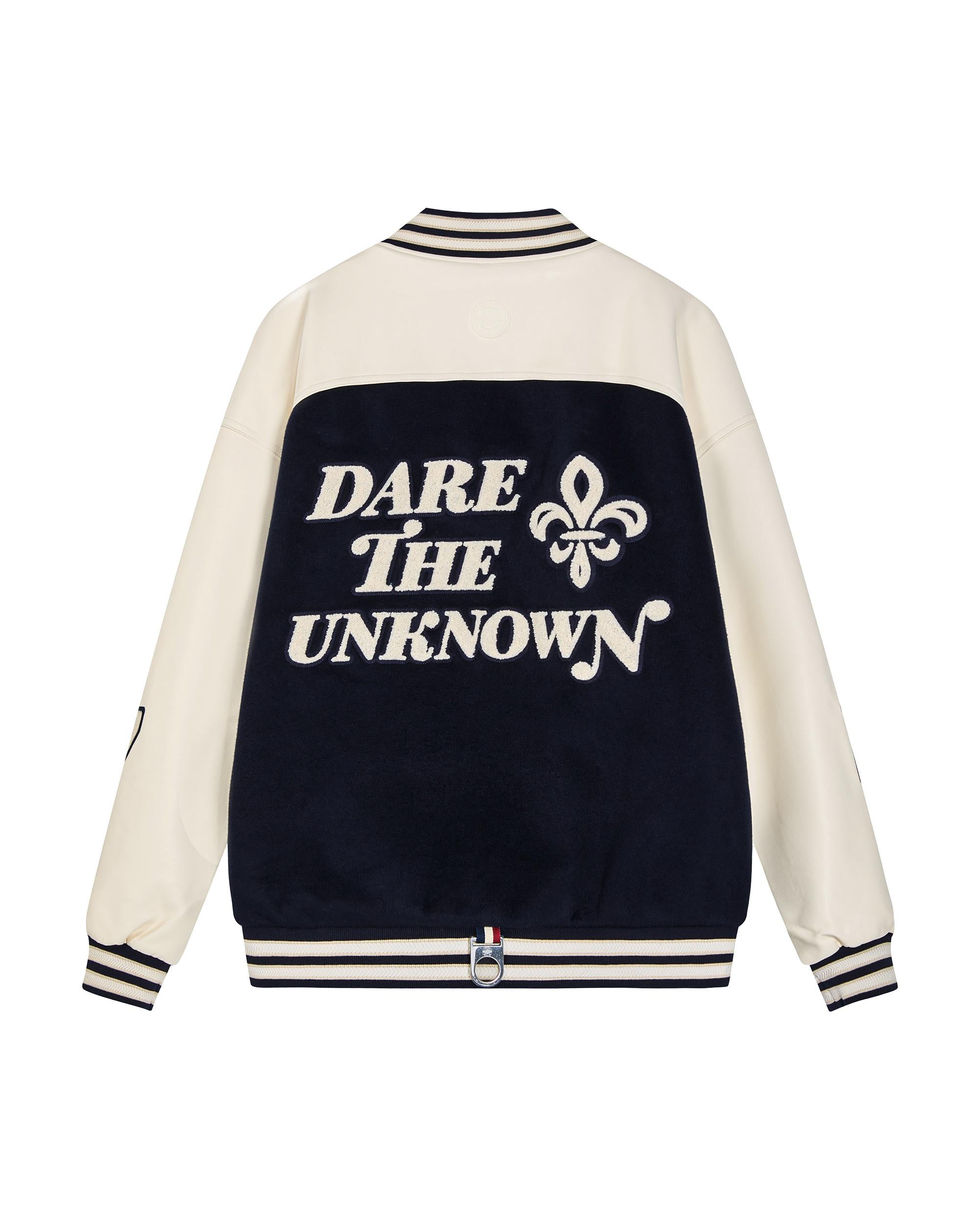 1011865-403 | MEN'S LOGO OVERSIZE WOOL-BLEND COLOR BLOCKS JACKET | TOTAL ECLIPSE