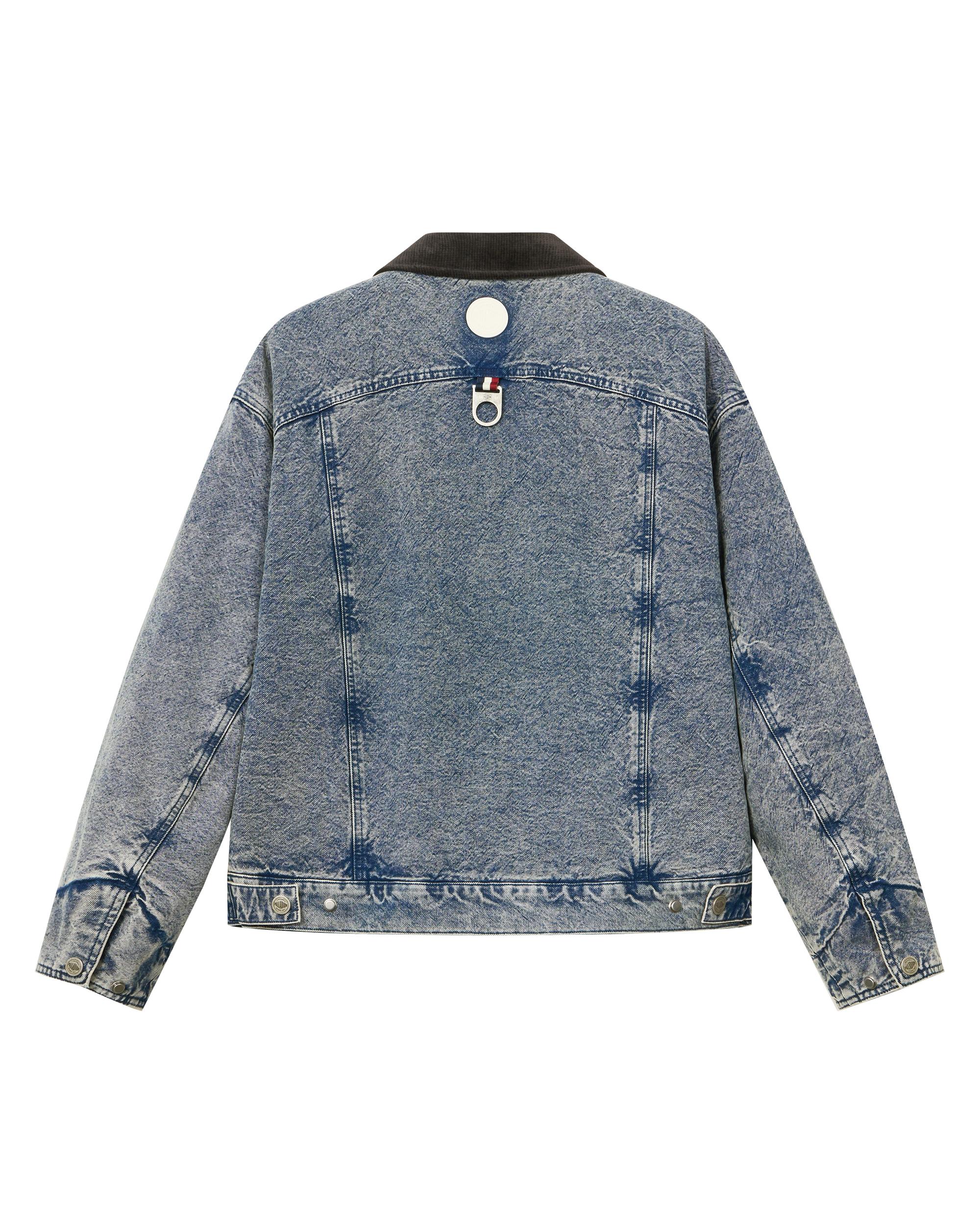 1011866-424 | MEN'S LOGO VINTAGE LOOSE FIT COTTON DENIM JACKET | BLUE SHADOW