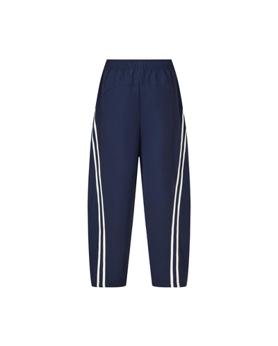 1011877-453 | MEN'S IRIS LOGO SIDE STRIPES LOOSE FIT PANTS | MARITIME BLUE