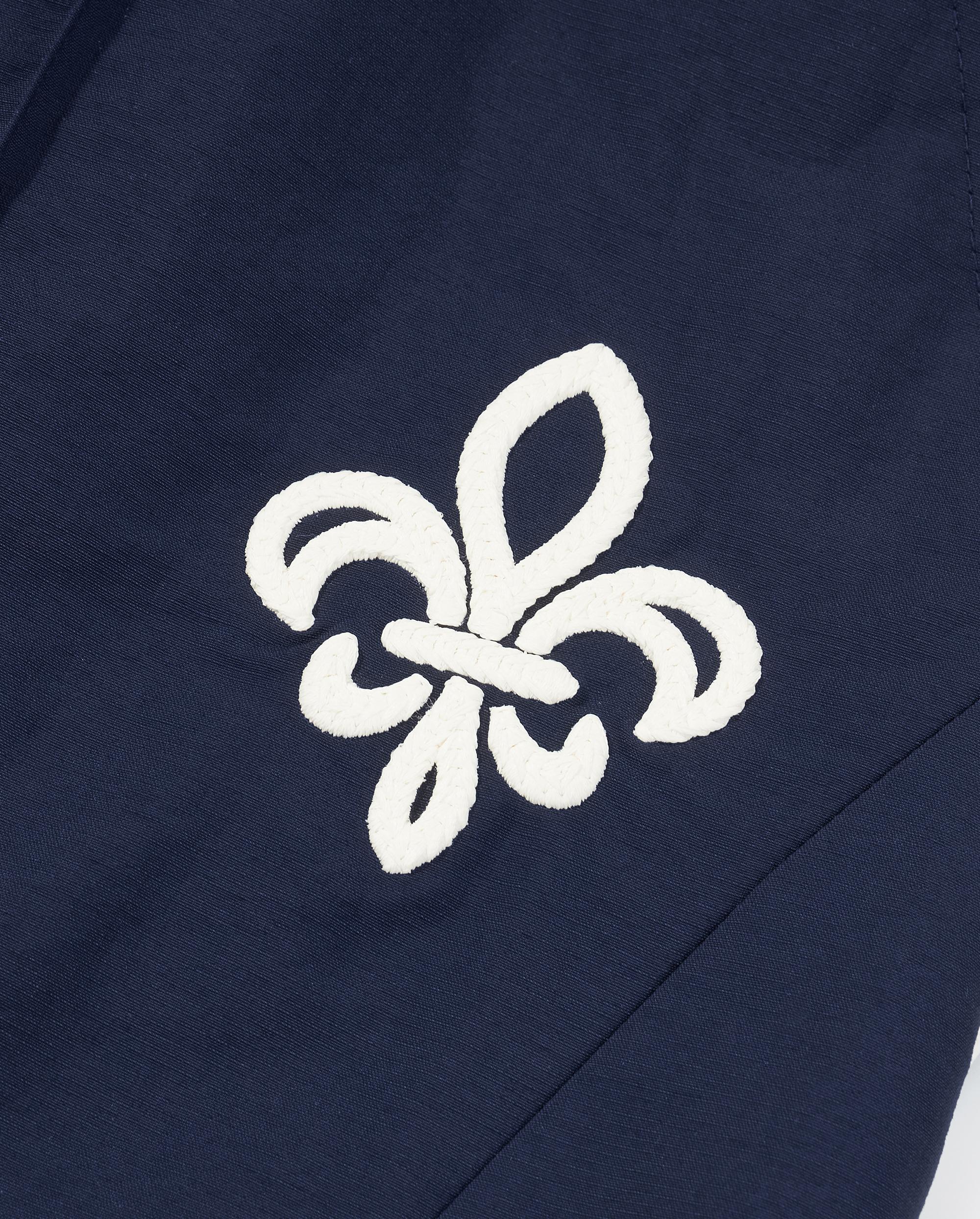 1011877-453 | MEN'S IRIS LOGO SIDE STRIPES LOOSE FIT PANTS | MARITIME BLUE