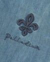 1011885-424 | MEN'S IRIS LOGO LOOSE FIT LONG SLEEVES SHIRT | BLUE SHADOW