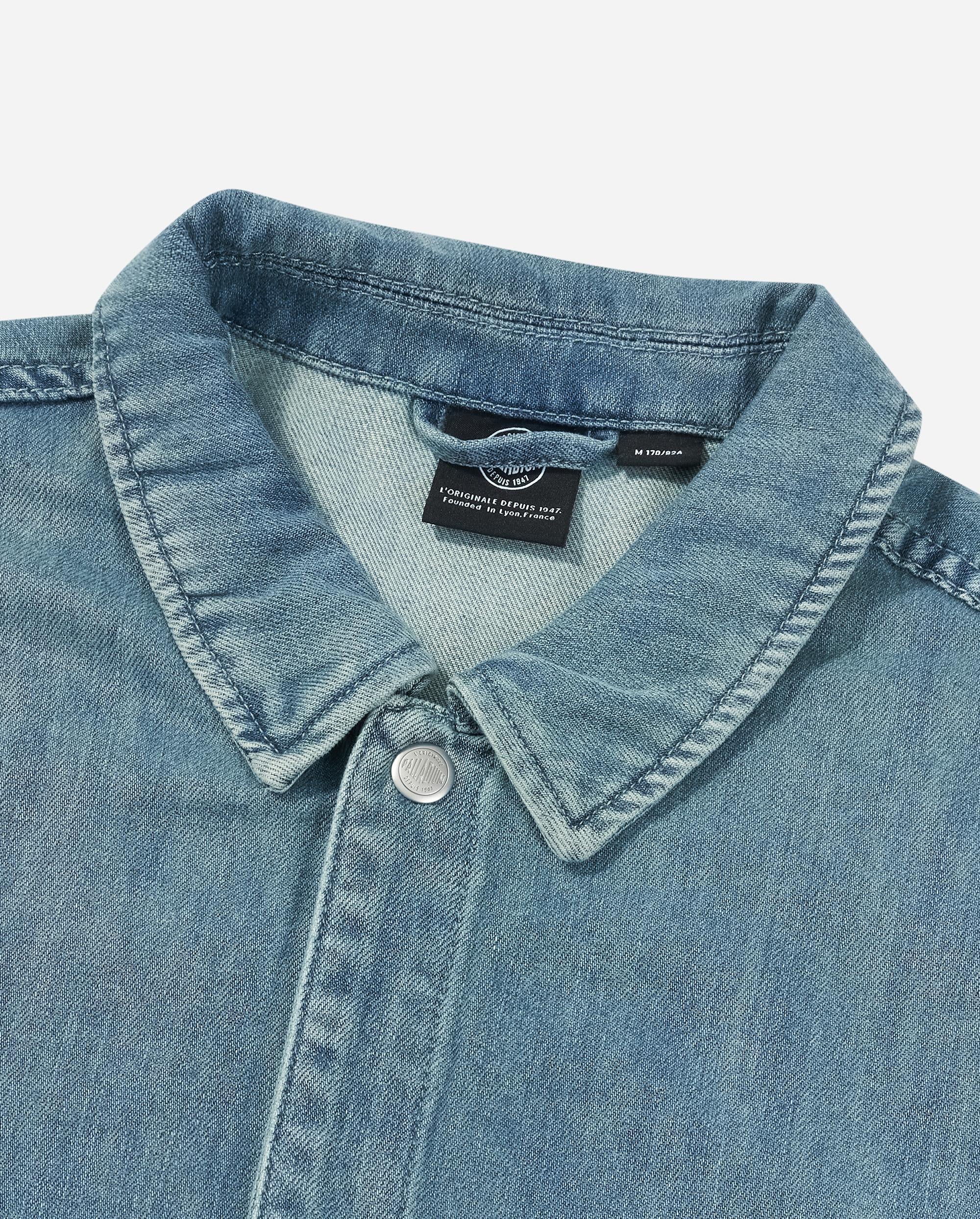 1011885-424 | MEN'S IRIS LOGO LOOSE FIT LONG SLEEVES SHIRT | BLUE SHADOW