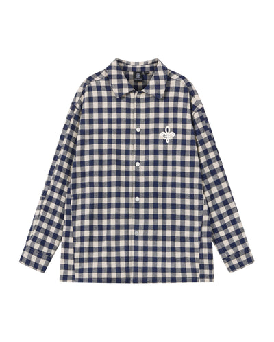 1011887-174 | MEN'S IRIS LOGO CHECKED LONG SLEEVES SHIRT
