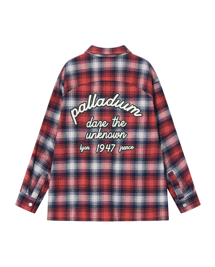 1011887-560 | MEN'S IRIS LOGO CHECKED LONG SLEEVES SHIRT