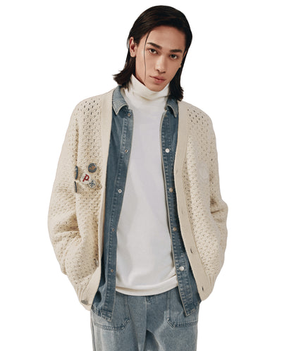 1011891-244 | MEN'S PALLADIUM LOGO V-NECK CARDIGAN