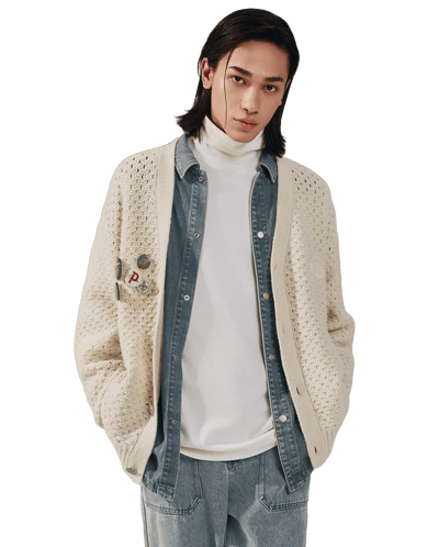 1011891-244 | MEN'S PALLADIUM LOGO V-NECK CARDIGAN