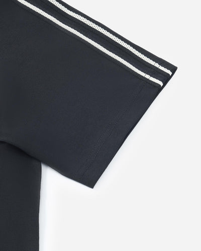 1011898-032 | MEN'S IRIS LOGO LOOSE FIT SIDE STRIPED T-SHIRT | TAP SHOE