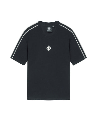 1011898-032 | MEN'S IRIS LOGO LOOSE FIT SIDE STRIPED T-SHIRT | TAP SHOE