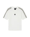 1011898-262 | MEN'S IRIS LOGO LOOSE FIT SIDE STRIPED T-SHIRT | MARSHMALLOW