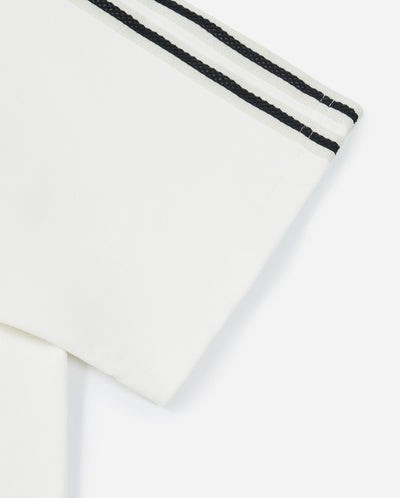 1011898-262 | MEN'S IRIS LOGO LOOSE FIT SIDE STRIPED T-SHIRT | MARSHMALLOW