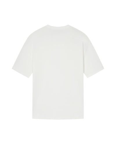 1011898-262 | MEN'S IRIS LOGO LOOSE FIT SIDE STRIPED T-SHIRT | MARSHMALLOW