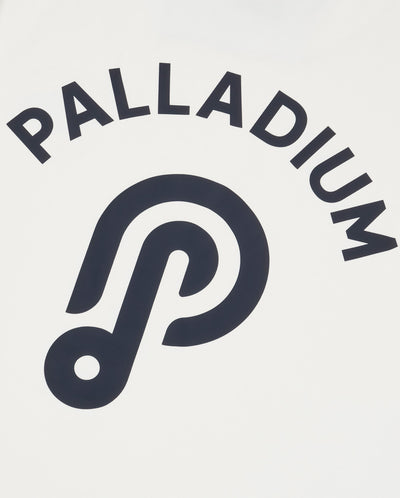 1011906-262 | MEN'S PALLADIUM LOGO THEME PRINTED T-SHIRT | MARSHMALLOW