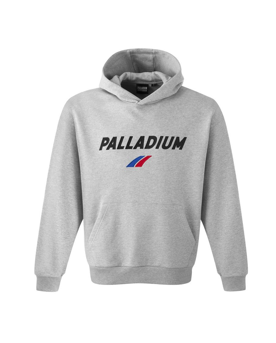 1012305-082 | MEN'S PALLADIUM LOGO HOODIE | WARM SILVER