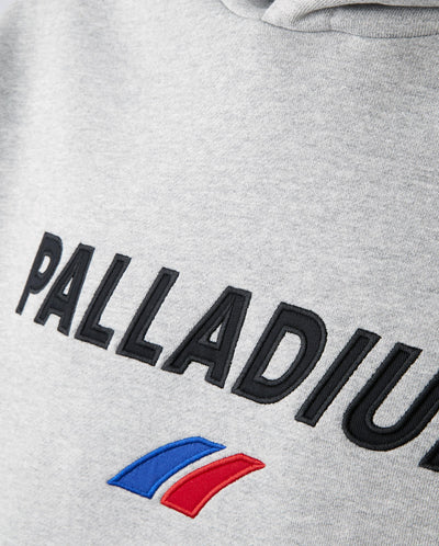 1012305-082 | MEN'S PALLADIUM LOGO HOODIE | WARM SILVER