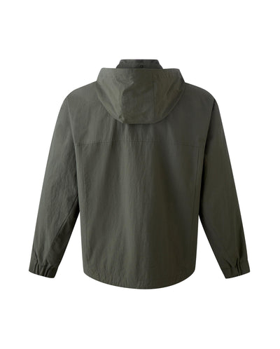 1012309-314 | MEN'S PALLADIUM LOGO CARGO HOODED JACKET | DRY GREEN
