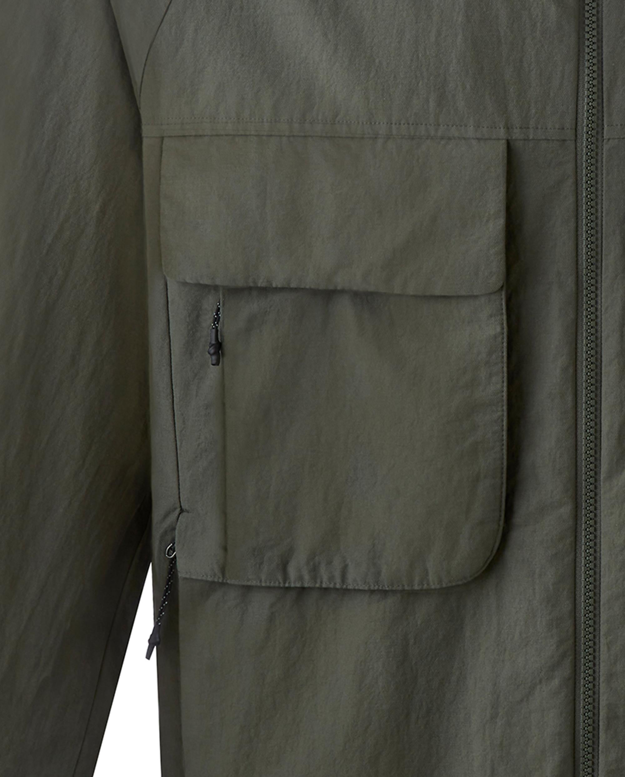 1012309-314 | MEN'S PALLADIUM LOGO CARGO HOODED JACKET | DRY GREEN