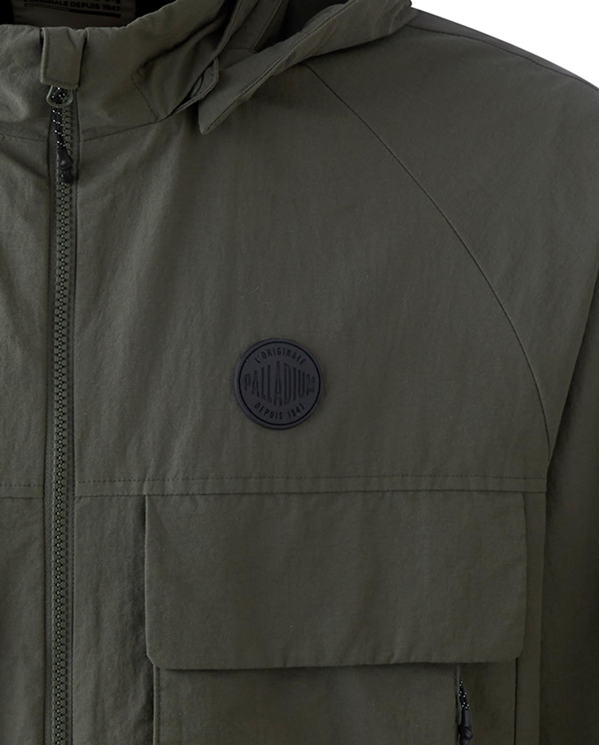 1012309-314 | MEN'S PALLADIUM LOGO CARGO HOODED JACKET | DRY GREEN