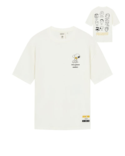 1012420-262 | PALLADIUM X SNOOPY LOGO LOOSE FIT COTTON T-SHIRT | MARSHMALLOW