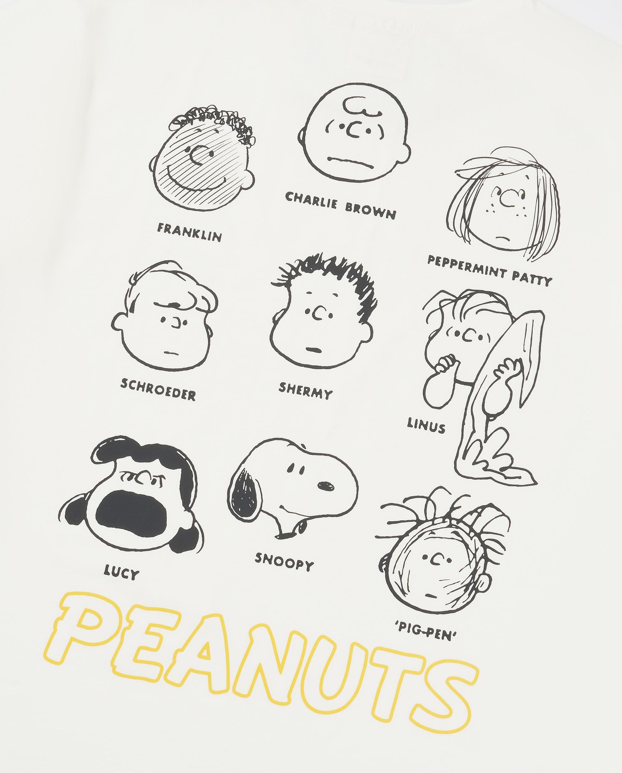 1012420-262 | PALLADIUM X SNOOPY LOGO LOOSE FIT COTTON T-SHIRT | MARSHMALLOW