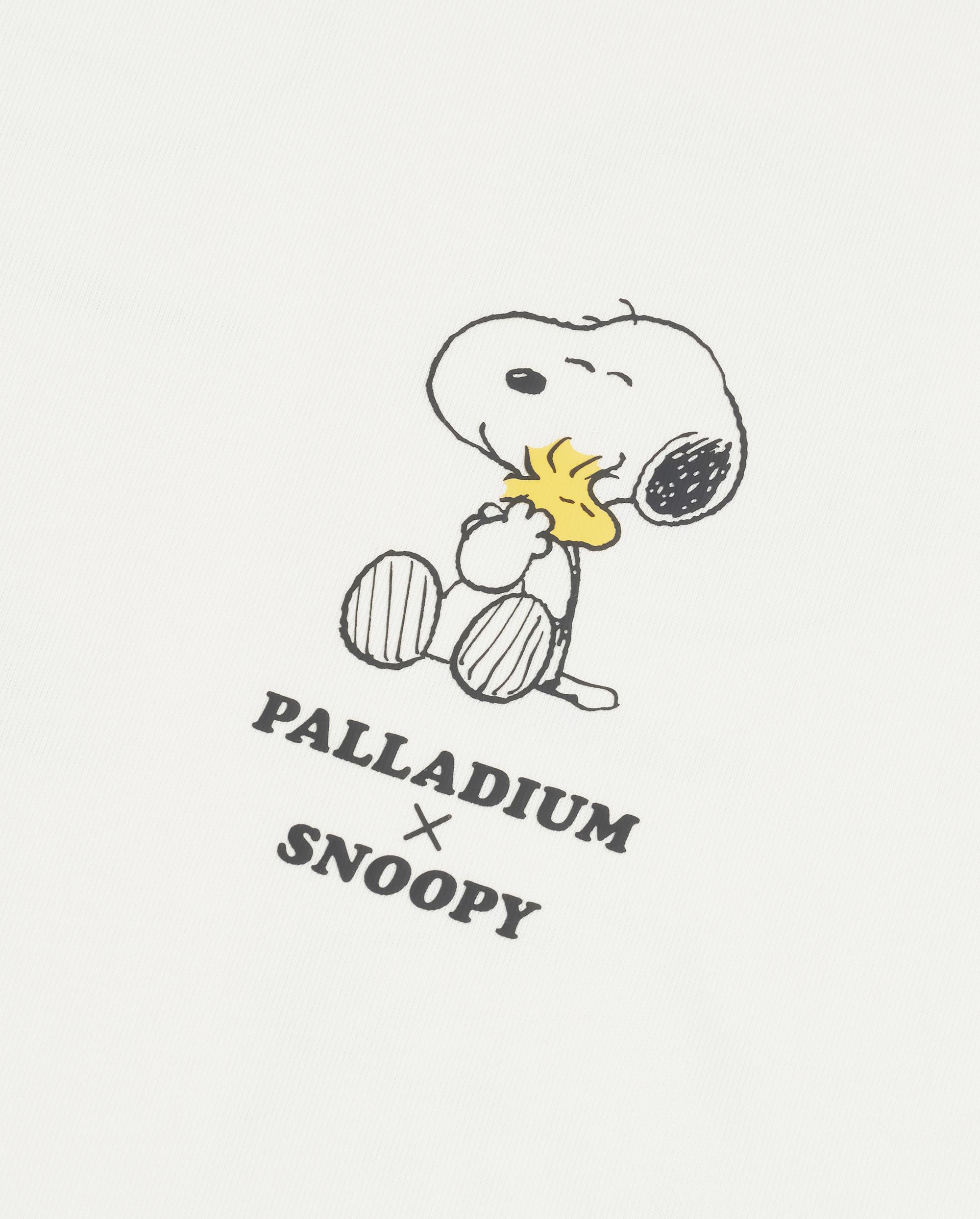 1012420-262 | PALLADIUM X SNOOPY LOGO LOOSE FIT COTTON T-SHIRT | MARSHMALLOW